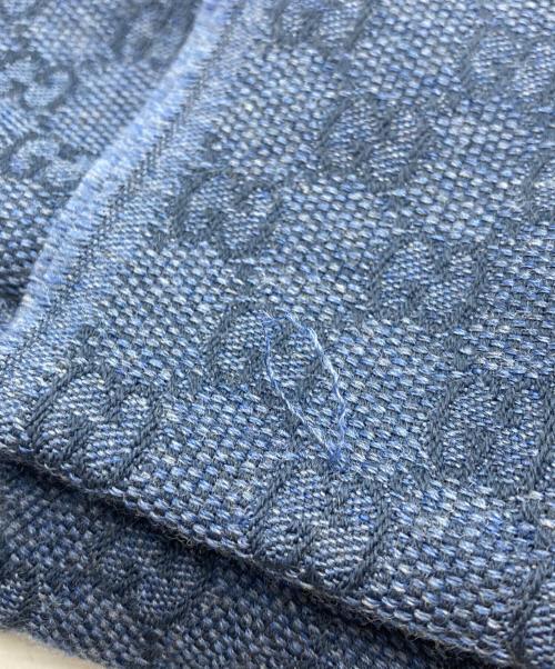GUCCI（グッチ）GUCCI (グッチ) ストール ネイビーの古着・服飾アイテム