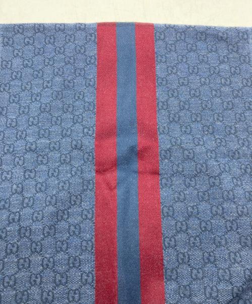 GUCCI（グッチ）GUCCI (グッチ) ストール ネイビーの古着・服飾アイテム