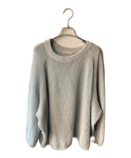 Plage（プラージュ）Plage (プラージュ) Openwork Pattern ニット グレー サイズ:freeの古着・服飾アイテム