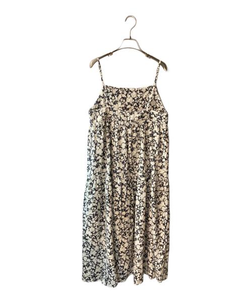 Spick and Span（スピック＆スパン）Spick and Span (スピックアンドスパン) ツートーンフラワープリントキャミワンピース ホワイト サイズ:freeの古着・服飾アイテム