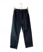 YANUKヤヌーク）の古着「LEAボーイズストレートデニム」｜ブラック