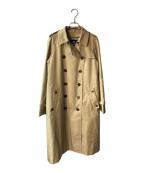 Aquascutumアクアスキュータム）の古着「ライナー付コットントレンチコート」｜ベージュ