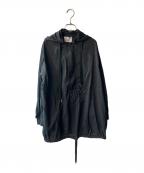 STERNBERGスタンバーグ）の古着「2WAYシアーアノラックシャツ」｜ブラック