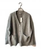 larutaラルータ）の古着「FOX混Vネックニットカーデ」｜グレー