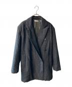 MAISON SPECIALメゾンスペシャル）の古着「ツイード カラーネップ ダブルジャケット」｜グレー