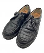 STEVEN ALAN×PGスティーブンアラン×ピージー）の古着「KNOCK BLACK LEATHER PLAYGROUND」｜ブラック