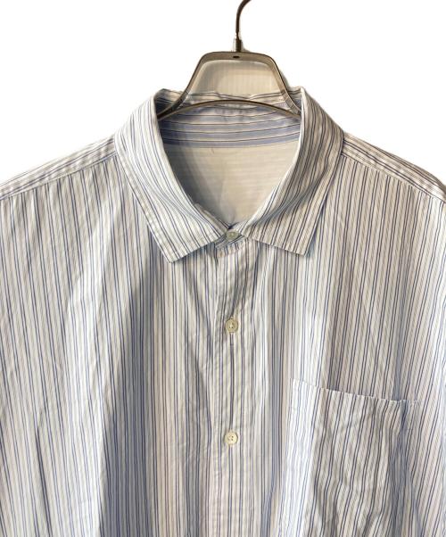 SSZ（エスエスズィー）SSZ (エスエスズィー) DABURI SHIRTS ブルー×ホワイト サイズ:XLの古着・服飾アイテム