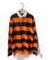 POLO RALPH LAUREN（ポロ・ラルフローレン）の古着「ラガーシャツ」｜ネイビー×オレンジ