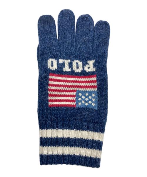 POLO RALPH LAUREN（ポロ・ラルフローレン）POLO RALPH LAUREN (ポロ・ラルフローレン) 手袋 ネイビーの古着・服飾アイテム