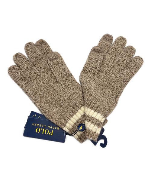 POLO RALPH LAUREN（ポロ・ラルフローレン）POLO RALPH LAUREN (ポロ・ラルフローレン) 手袋 ベージュ 未使用品の古着・服飾アイテム