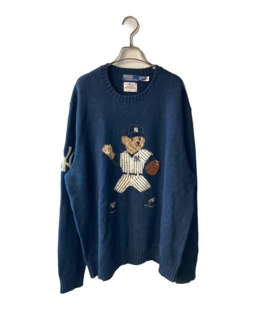 POLO RALPH LAUREN（ポロ・ラルフローレン）POLO RALPH LAUREN (ポロ・ラルフローレン) Lsbercn long sleeve pullover ネイビー サイズ:XXLの古着・服飾アイテム