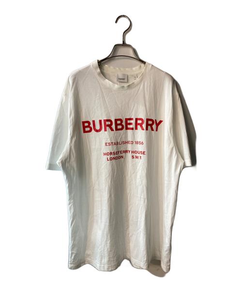 BURBERRY（バーバリー）BURBERRY (バーバリー) Horse Ferry Print Cotton Tee ホワイト サイズ:XLの古着・服飾アイテム