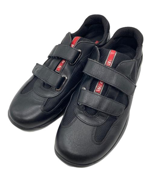 PRADA SPORTS（プラダスポーツ）PRADA SPORTS (プラダスポーツ) archive  velcro leather ブラック サイズ:38の古着・服飾アイテム