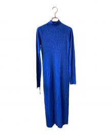 JOSE MOON（ジョゼムーン）の古着「WHOLEGARMENT KINT DRESS」｜ブルー