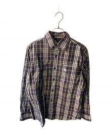 BURBERRY BLUE LABEL（バーバリー ブルー レーベル）の古着「チェックシャツ」｜グリーン×ボルドー