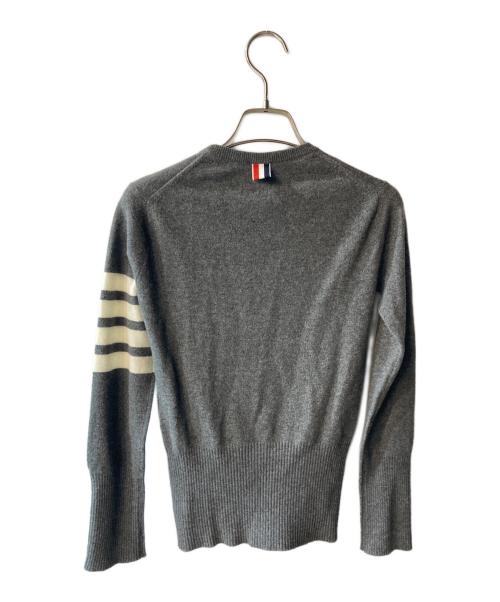 Thom Browne（トムブラウン）Thom Browne (トムブラウン) Cashmere Sweater グレー サイズ:Mの古着・服飾アイテム