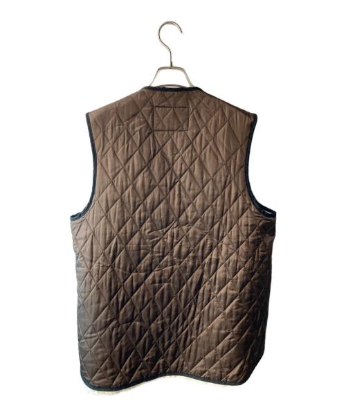 CAMIEL FORTGENS（カミエルフォートヘンス）CAMIEL FORTGENS (カミエルフォートヘンス) quilted vest ブラウン サイズ:Sの古着・服飾アイテム