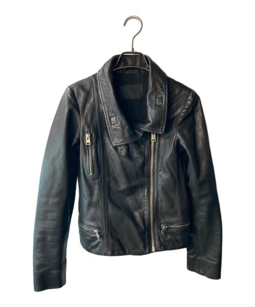ALL SAINTS（オールセインツ）ALL SAINTS (オールセインツ) ラムレザージャケット ブラック サイズ:32の古着・服飾アイテム