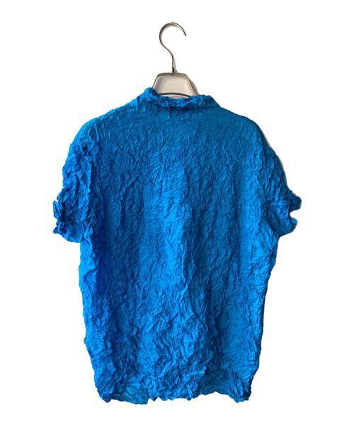 ISSEY MIYAKE（イッセイミヤケ）ISSEY MIYAKE (イッセイミヤケ) プリーツカットソー ブルー サイズ:Mの古着・服飾アイテム