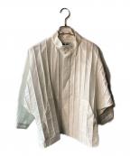 ISSEY MIYAKEイッセイミヤケ）の古着「ノーカラージャケット」｜ホワイト