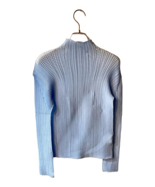 ISSEY MIYAKE（イッセイミヤケ）ISSEY MIYAKE (イッセイミヤケ) プリーツカットソー ブルー サイズ:2の古着・服飾アイテム