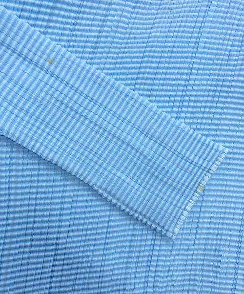 ISSEY MIYAKE（イッセイミヤケ）ISSEY MIYAKE (イッセイミヤケ) プリーツカットソー ブルー サイズ:2の古着・服飾アイテム