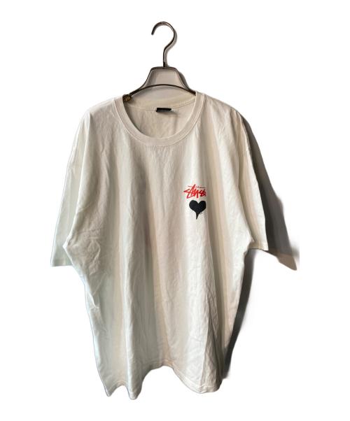 stussy（ステューシー）stussy (ステューシー) プリントTシャツ ホワイト サイズ:XLの古着・服飾アイテム
