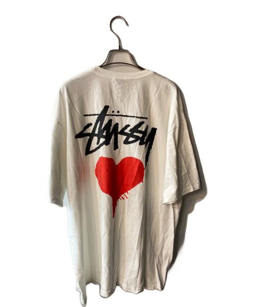stussy（ステューシー）stussy (ステューシー) プリントTシャツ ホワイト サイズ:XLの古着・服飾アイテム