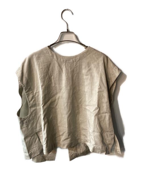 BEARDSLEY（ビアズリー）BEARDSLEY (ビアズリー) ショートベスト ベージュ サイズ:Sの古着・服飾アイテム