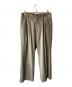 AURALEE（オーラリー）の古着「WOOL SILK HERRINGBONE WIDE SLACKS」｜ベージュ