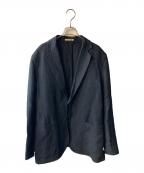 AURALEEオーラリー）の古着「LINEN SILK SUMMER TWEED JACKET」｜ネイビー