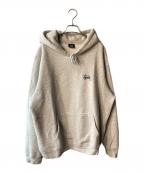 stussyステューシー）の古着「プルオーバーパーカー」｜グレー