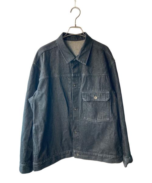 Adam et Rope（アダム エ ロペ）Adam et Rope (アダム エ ロペ) ビックシルエット デニムジャケット ブラック サイズ:XLの古着・服飾アイテム