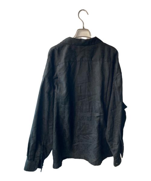 COOTIE PRODUCTIONS（クーティープロダクツ）COOTIE PRODUCTIONS (クーティープロダクツ) ペイズリー柄オープンカラーシャツ ブラック サイズ:Lの古着・服飾アイテム