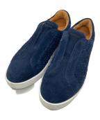 MAGNANNIマグナーニ）の古着「スウェードスリッポンスニーカー」｜ネイビー