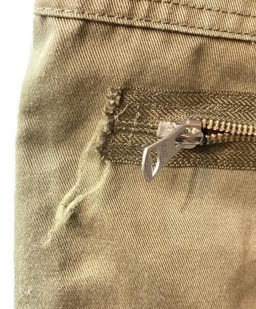 myne（マイン）myne (マイン) Dickies (ディッキーズ) Crazy zip bicolor pants ネイビー×カーキ サイズ:Lの古着・服飾アイテム