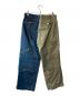 myne (マイン) Dickies (ディッキーズ) Crazy zip bicolor pants ネイビー×カーキ サイズ:L：5000円