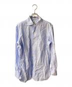 BORRELLIボレッリ）の古着「ストライプシャツ」｜ブルー
