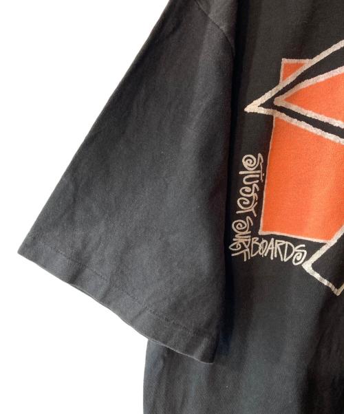 stussy（ステューシー）stussy (ステューシー) 80s プリントTシャツ ブラック サイズ:Lの古着・服飾アイテム