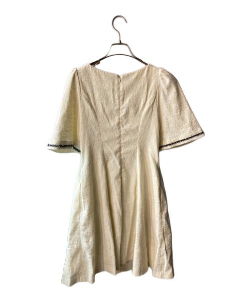 HER LIP TO（ハーリップトゥ）Her lip to (ハーリップトゥ) Canal Tweed Mini Dress アイボリー サイズ:Sの古着・服飾アイテム