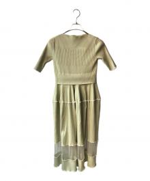 furfur（ファーファー）の古着「リブロングワンピース」｜グリーン