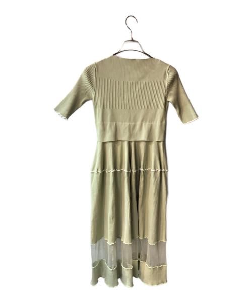 furfur（ファーファー）furfur (ファーファー) リブロングワンピース グリーン サイズ:ONE SIZEの古着・服飾アイテム