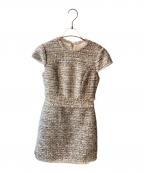 ted bakerテッドベーカー）の古着「ツイードワンピース」｜ブルー