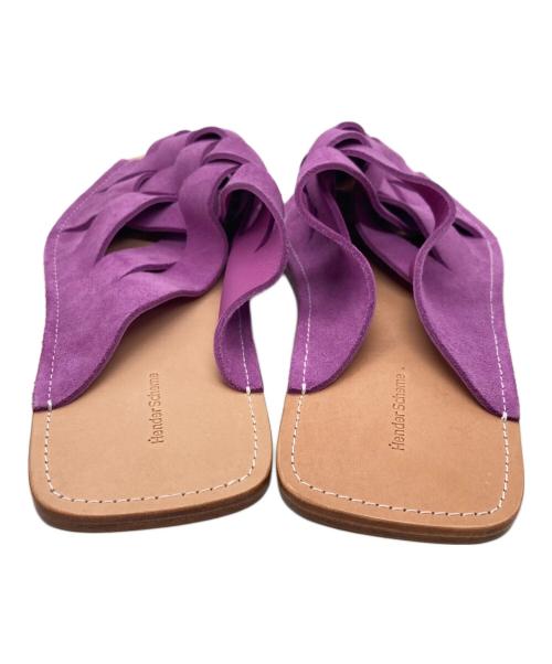 HENDER SCHEME（エンダースキーマ）Hender Scheme (エンダースキーマ) Crossed slipper パープル サイズ:サイズ表記無の古着・服飾アイテム