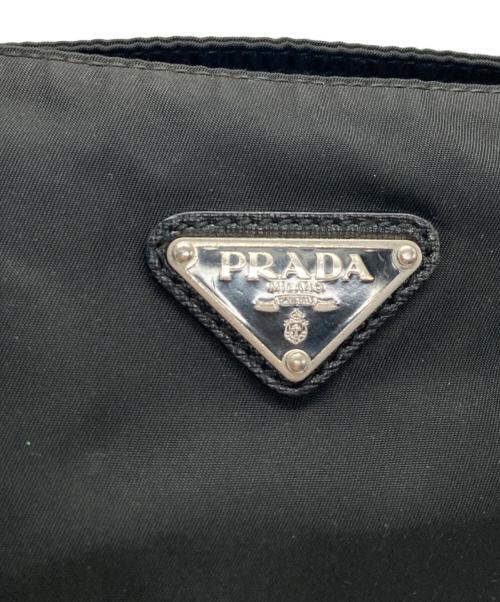 PRADA（プラダ）PRADA (プラダ) ナイロンショルダーバッグ ブラックの古着・服飾アイテム