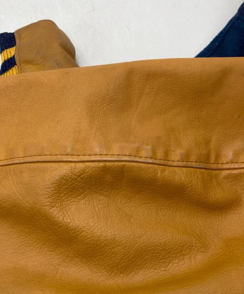 Golden Bear（ゴールデンベア）Golden Bear (ゴールデンベア) スタジャン イエロー×ネイビー サイズ:Sの古着・服飾アイテム