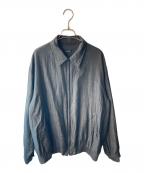 COMOLIコモリ）の古着「ウールシルクスイングトップ」｜ブラック