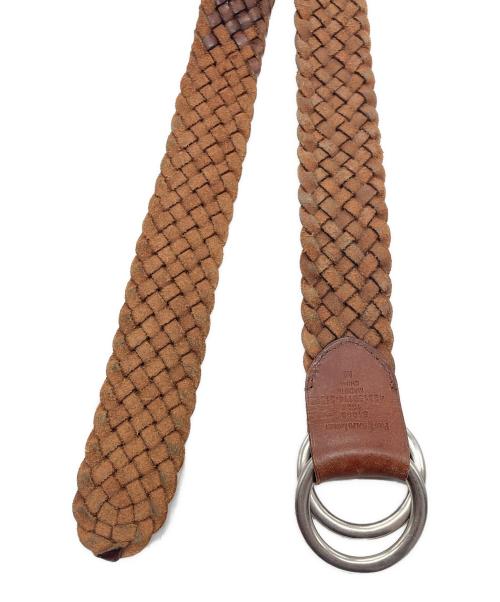 POLO RALPH LAUREN（ポロ・ラルフローレン）POLO RALPH LAUREN (ポロ・ラルフローレン) レザーメッシュベルト ブラウンの古着・服飾アイテム