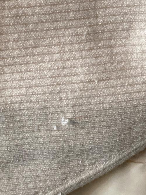 FRAY ID（フレイ アイディー）FRAY ID (フレイ アイディー) ニットドッキングカシュクールワンピース アイボリー サイズ:Sの古着・服飾アイテム