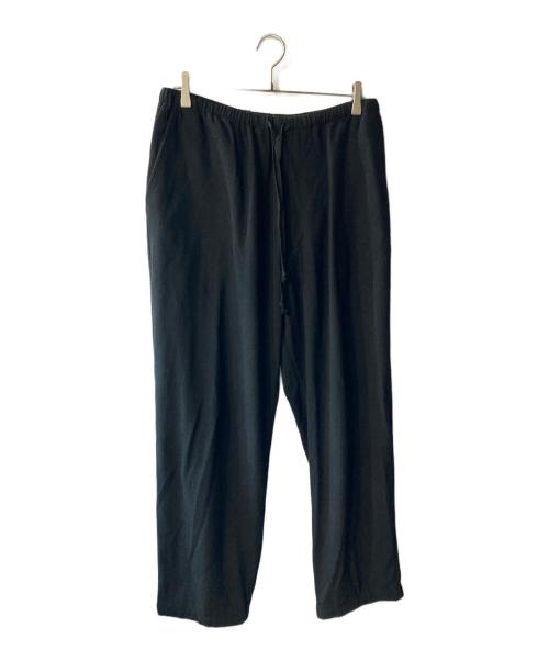 COMOLI（コモリ）COMOLI (コモリ) シルクネップ ドローストリングパンツ ブラック サイズ:3の古着・服飾アイテム